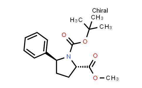 CAS No. 1552271-23-4, (2S,5S)-1-tert-Butyl 2-methyl 5-phenylpyrrolidine-1,2-dicarboxylate