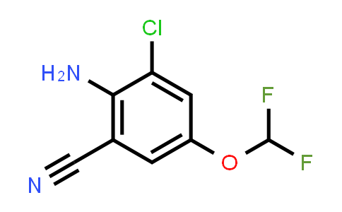 CAS No. 1553942-87-2, Benzonitrile, 2-amino-3-chloro-5-(difluoromethoxy)-