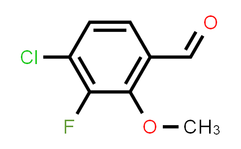 CAS No. 1554658-43-3, 4-Chloro-3-fluoro-2-methoxybenzaldehyde