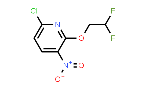 CAS No. 1555166-46-5, 6-Chloro-2-(2,2-difluoroethoxy)-3-nitropyridine