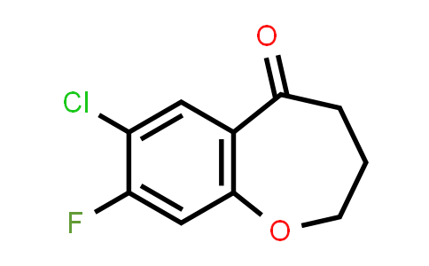 CAS No. 1555192-15-8, 7-Chloro-8-fluoro-3,4-dihydrobenzo[b]oxepin-5(2H)-one