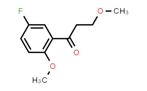 CAS No. 1555244-15-9, 1-(5-Fluoro-2-methoxyphenyl)-3-methoxypropan-1-one