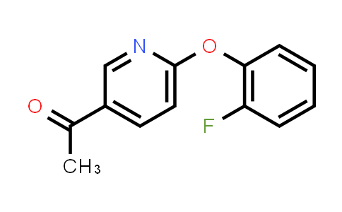 CAS No. 1555341-04-2, 1-(6-(2-Fluorophenoxy)pyridin-3-yl)ethanone