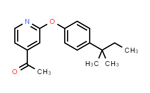 CAS No. 1555341-12-2, 4-Acetyl-2-(4-tert-pentylphenoxy) pyridine