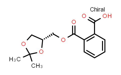 CAS No. 155550-73-5, (R)-2-(((2,2-dimethyl-1,3-dioxolan-4-yl)methoxy)carbonyl)benzoic acid