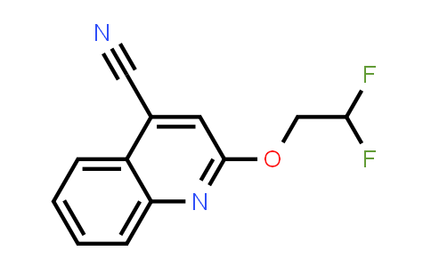 CAS No. 1555508-44-5, 2-(2,2-Difluoroethoxy)quinoline-4-carbonitrile