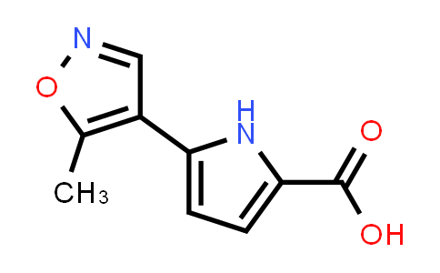 CAS No. 1555763-04-6, 5-(5-Methylisoxazol-4-yl)-1H-pyrrole-2-carboxylic acid