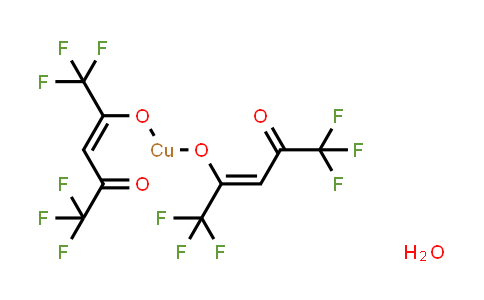 CAS No. 155640-85-0, Copper(II) hexafluoro-2,4-pentanedionate hydrate