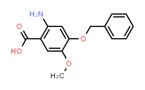 CAS No. 155666-33-4, 2-amino-5-methoxy-4-phenylmethoxybenzoic acid