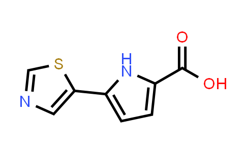 CAS No. 1556797-47-7, 5-(Thiazol-5-yl)-1H-pyrrole-2-carboxylic acid