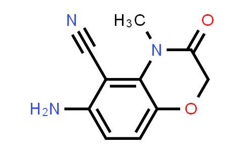 CAS No. 1557003-46-9, 2H-1,4-Benzoxazine-5-carbonitrile, 6-amino-3,4-dihydro-4-methyl-3-oxo-