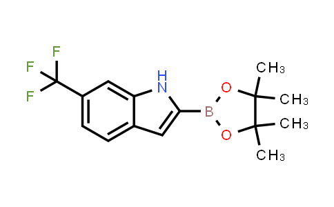 CAS No. 1557138-33-6, 2-(4,4,5,5-Tetramethyl-1,3,2-dioxaborolan-2-yl)-6-(trifluoromethyl)-1H-indole