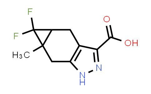 CAS No. 1557248-38-0, 5,5-Difluoro-5a-methyl-1H,4H,4aH,5H,5aH,6H-cyclopropa[f]indazole-3-carboxylic acid