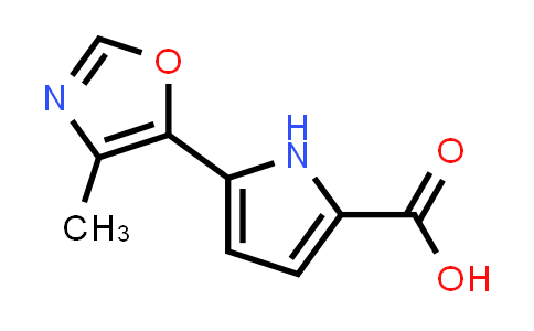 DY527423 | 1557443-53-4 | 5-(4-Methyloxazol-5-yl)-1H-pyrrole-2-carboxylic acid