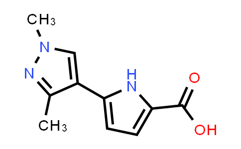 CAS No. 1557477-92-5, 5-(1,3-Dimethyl-1H-pyrazol-4-yl)-1H-pyrrole-2-carboxylic acid