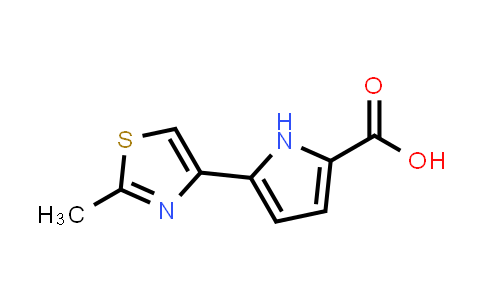 CAS No. 1557481-31-8, 5-(2-Methylthiazol-4-yl)-1H-pyrrole-2-carboxylic acid