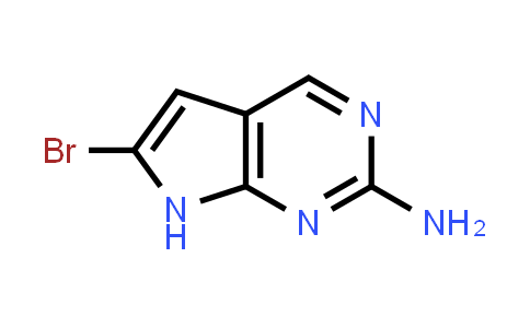 CAS No. 1557521-99-9, 6-Bromo-7H-pyrrolo[2,3-d]pyrimidin-2-amine
