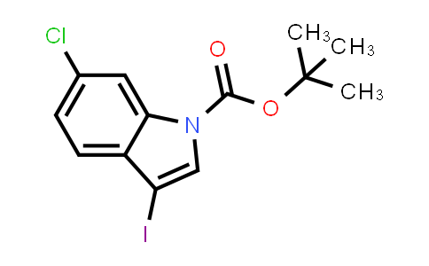 CAS No. 1557780-95-6, tert-Butyl 6-chloro-3-iodo-1H-indole-1-carboxylate