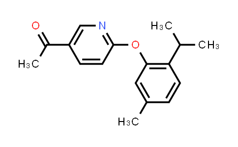 CAS No. 1557799-31-1, 5-Acetyl-2-(2-isopropyl-5-methylphenoxy) pyridine