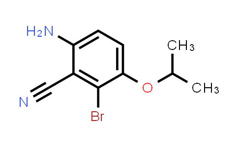CAS No. 1557986-88-5, Benzonitrile, 6-amino-2-bromo-3-(1-methylethoxy)-
