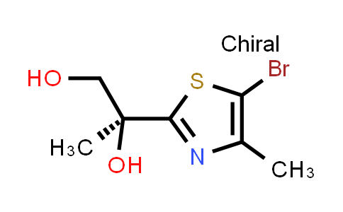 CAS No. 1558007-97-8, (S)-2-(5-Bromo-4-methylthiazol-2-yl)propane-1,2-diol