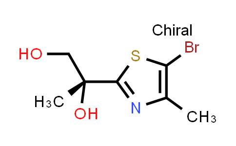CAS No. 1558007-98-9, (R)-2-(5-Bromo-4-methylthiazol-2-yl)propane-1,2-diol