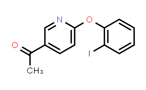 CAS No. 1558093-34-7, 1-(6-(2-Iodophenoxy)pyridin-3-yl)ethanone