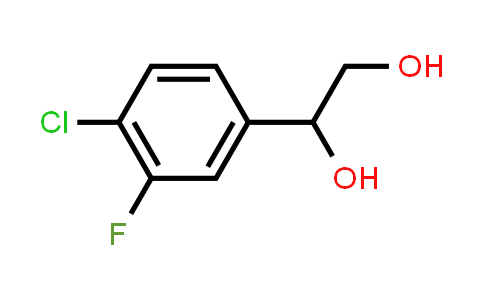 CAS No. 1558116-77-0, 1-(4-Chloro-3-fluorophenyl)ethane-1,2-diol