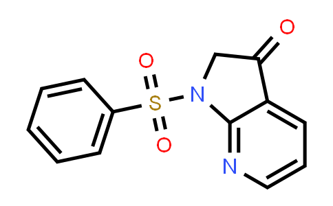 CAS No. 155818-90-9, 3H-Pyrrolo[2,3-b]pyridin-3-one, 1,2-dihydro-1-(phenylsulfonyl)-