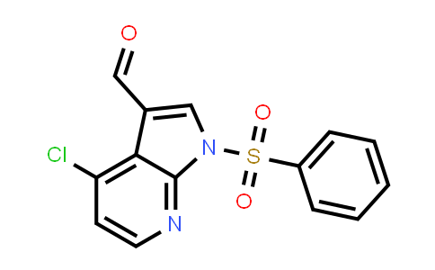 CAS No. 155819-05-9, 1H-Pyrrolo[2,3-b]pyridine-3-carboxaldehyde, 4-chloro-1-(phenylsulfonyl)-