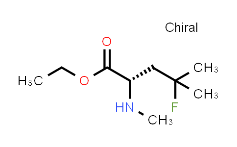 CAS No. 156047-40-4, L-Leucine, 4-fluoro-N-methyl-, ethyl ester