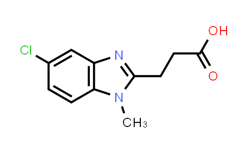 CAS No. 156213-02-4, 3-(5-Chloro-1-methyl-1H-benzo[d]imidazol-2-yl)propanoic acid