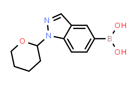 CAS No. 1562245-02-6, [1-(Oxan-2-yl)-1H-indazol-5-yl]boronic acid