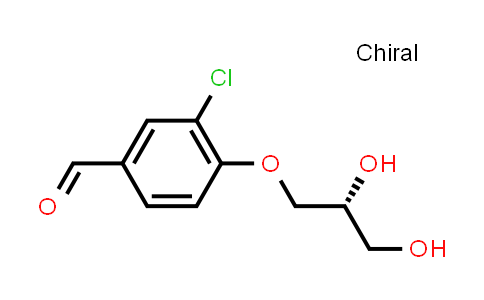 CAS No. 1563017-36-6, (R)-3-chloro-4-(2,3-dihydroxypropoxy)benzaldehyde