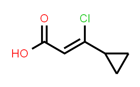 CAS No. 1563860-65-0, 3-Chloro-3-cyclopropylprop-2-enoic acid