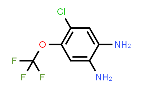 CAS No. 156425-08-0, 4-Chloro-5-(trifluoromethoxy)benzene-1,2-diamine