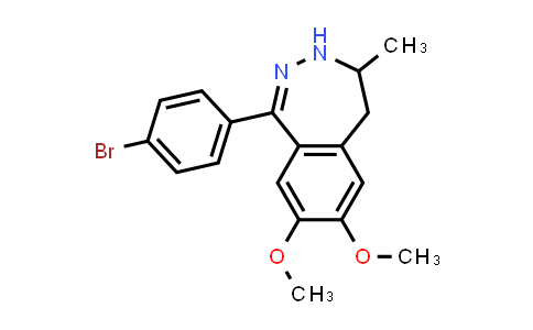 CAS No. 1564270-44-5, 1-(4-Bromophenyl)-7,8-dimethoxy-4-methyl-4,5-dihydro-3H-benzo[d][1,2]diazepine
