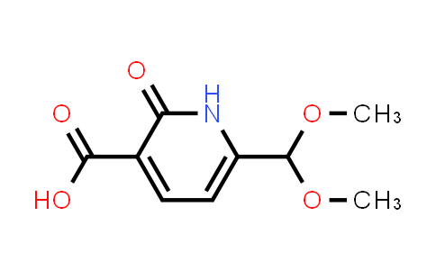 CAS No. 156459-20-0, 6-(Dimethoxymethyl)-1,2-dihydro-2-oxo-3-pyridinecarboxylic acid