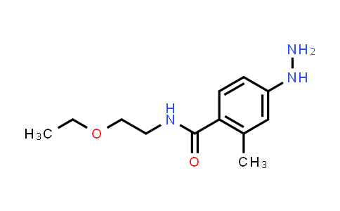 CAS No. 1565954-76-8, N-(2-Ethoxyethyl)-4-hydrazinyl-2-methylbenzamide
