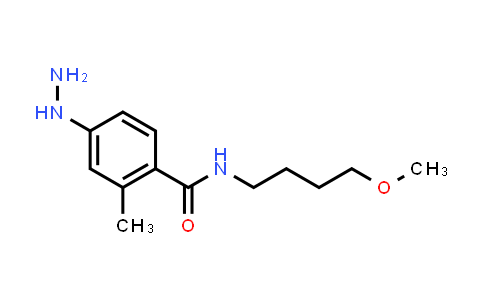 CAS No. 1566066-37-2, 4-Hydrazinyl-N-(4-methoxybutyl)-2-methylbenzamide