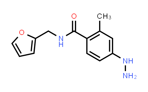CAS No. 1566715-60-3, N-(Furan-2-ylmethyl)-4-hydrazinyl-2-methylbenzamide
