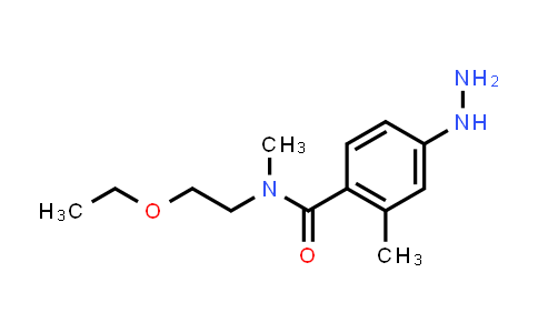 CAS No. 1566933-60-5, N-(2-Ethoxyethyl)-4-hydrazinyl-N,2-dimethylbenzamide