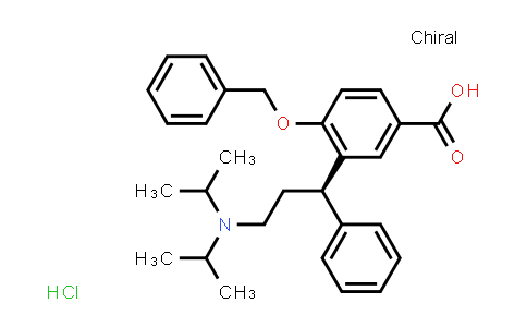 CAS No. 156755-33-8, (R)-4-(benzyloxy)-3-(3-(diisopropylamino)-1-phenylpropyl)benzoic acid hydrochloride