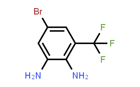 CAS No. 157026-19-2, 5-Bromo-3-(trifluoromethyl)benzene-1,2-diamine