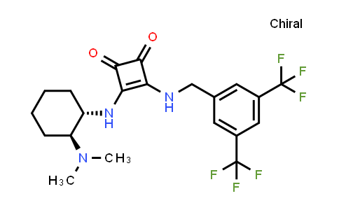 CAS No. 1570357-02-6, 3-[[[3,5-Bis(trifluoromethyl)phenyl]methyl]amino]-4-[[(1S,2S)-2-(dimethylamino)cyclohexyl]amino]-3-cyclobutene-1,2-dione