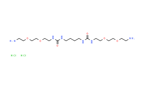 CAS No. 1571103-88-2, 1,1'-(Butane-1,4-diyl)bis(3-(2-(2-(2-aminoethoxy)ethoxy)ethyl)urea) dihydrochloride