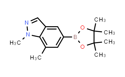 CAS No. 1572397-96-6, 1,7-Dimethyl-5-(4,4,5,5-tetramethyl-1,3,2-dioxaborolan-2-yl)-1H-indazole