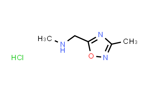 CAS No. 1573547-16-6, N-Methyl-1-(3-methyl-1,2,4-oxadiazol-5-yl)methanamine hydrochloride