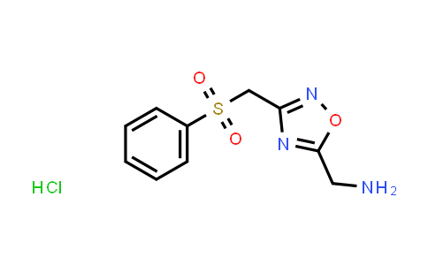 CAS No. 1573547-68-8, (3-((Phenylsulfonyl)methyl)-1,2,4-oxadiazol-5-yl)methanamine hydrochloride