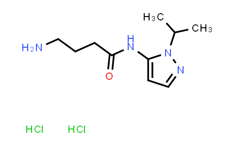 CAS No. 1573547-94-0, 4-Amino-N-(1-isopropyl-1H-pyrazol-5-yl)butanamide dihydrochloride